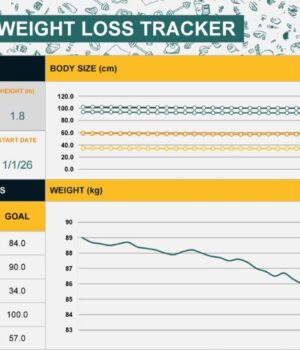 Monthly Weight Loss Tracker Template 02