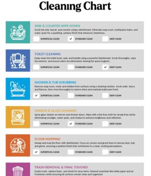 Bathroom Cleaning Chart Template