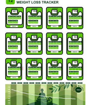 12 Week Weight Loss Tracker Template