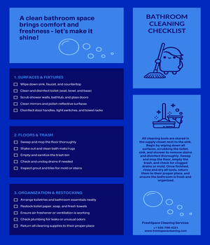 Bathroom Cleaning Checklist Template